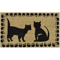 Imports Decor Inc Imports Decor 507PVC Two Cats Novelty Doormat 507PVC